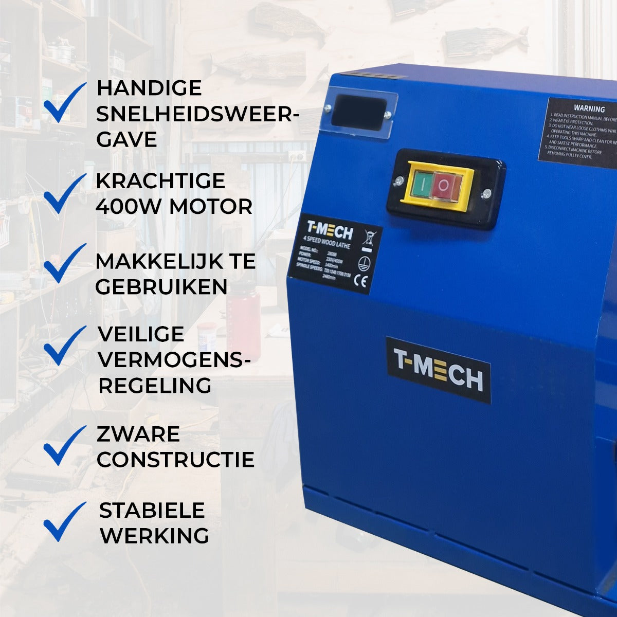 Torno de Madera para Entusiastas del Bricolaje