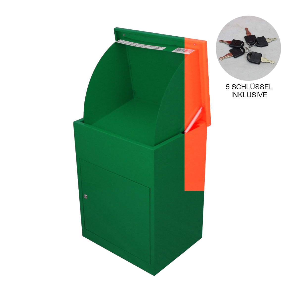 Buzón Verde para Paquetes con Cerradura y Montado en la Pared Buzón de Correo Inteligente para el Exterior