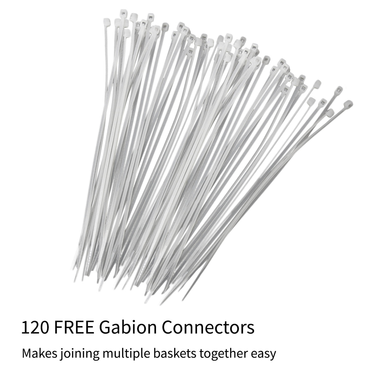 4 Cestas de Acero Galvanizado de Exterior Jaulas para Decoración 100 x 80 x 30cm