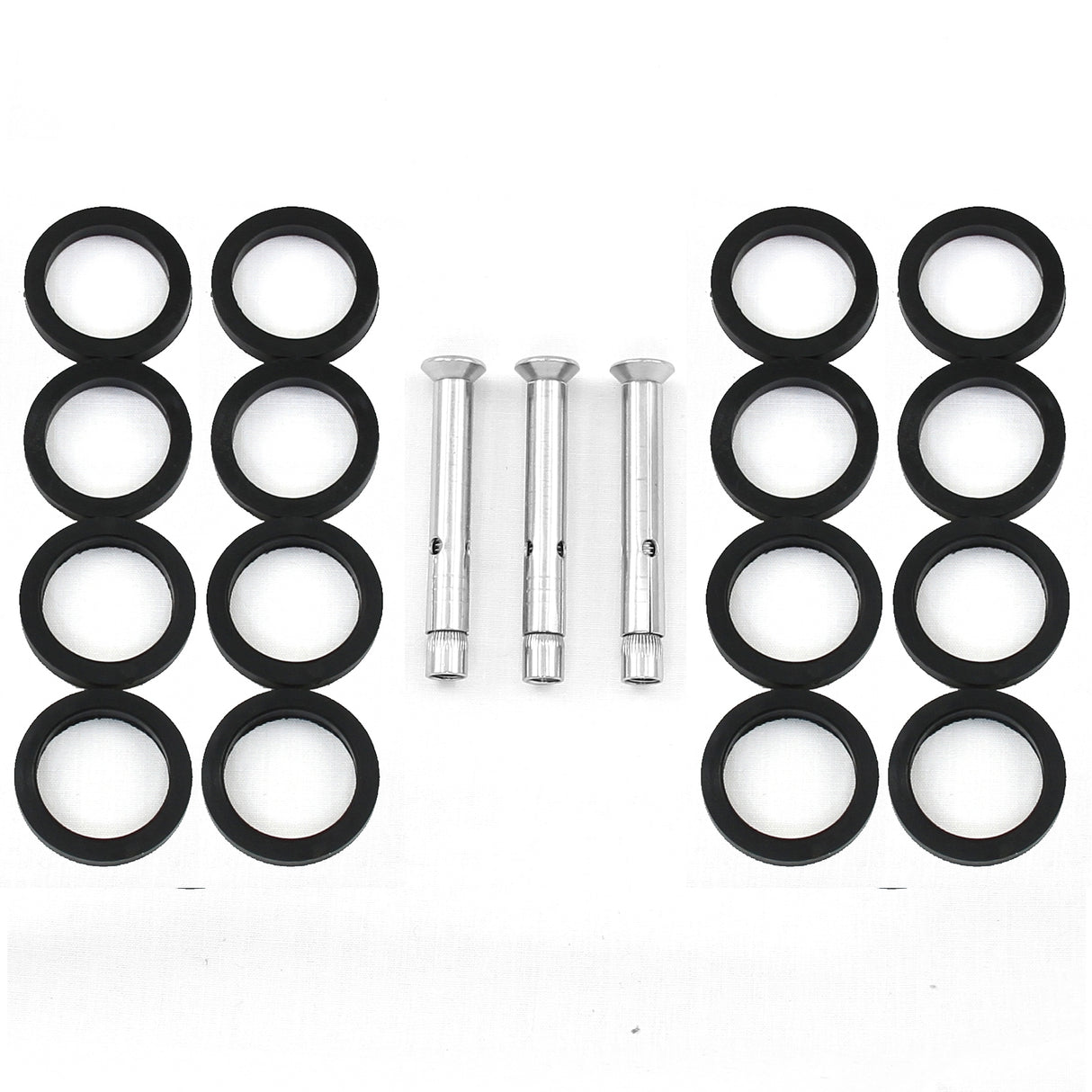 MonsterShop Balaustrada de Acero Inoxidable , Poste Central, 90 cm Alto