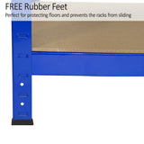 Monster Racking- Estanterías Resistentes T-Rax, Azul, 75cm Ancho x 30cm Fondo, Conjunto de 8