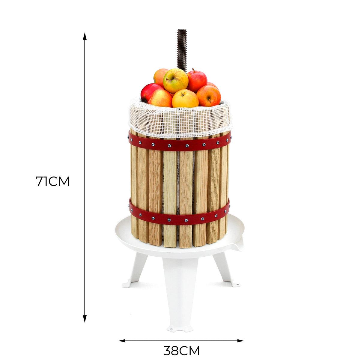 Prensa de Fruta Manual de 18 Litros KuKoo