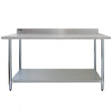 Mesa para Catering de Acero Inoxidable 1,83m Capacidad de Peso 250kg