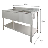 Fregadero de Cocina KuKoo con Escurridor a la Izquierda