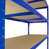 3 Estanterías de Acero Inoxidable Sin Tornillos Azules T-Rax 160cm x 60cm