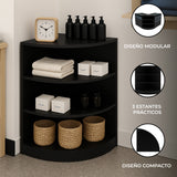 Mostrador Comercial Esquinero LM60 – Negro