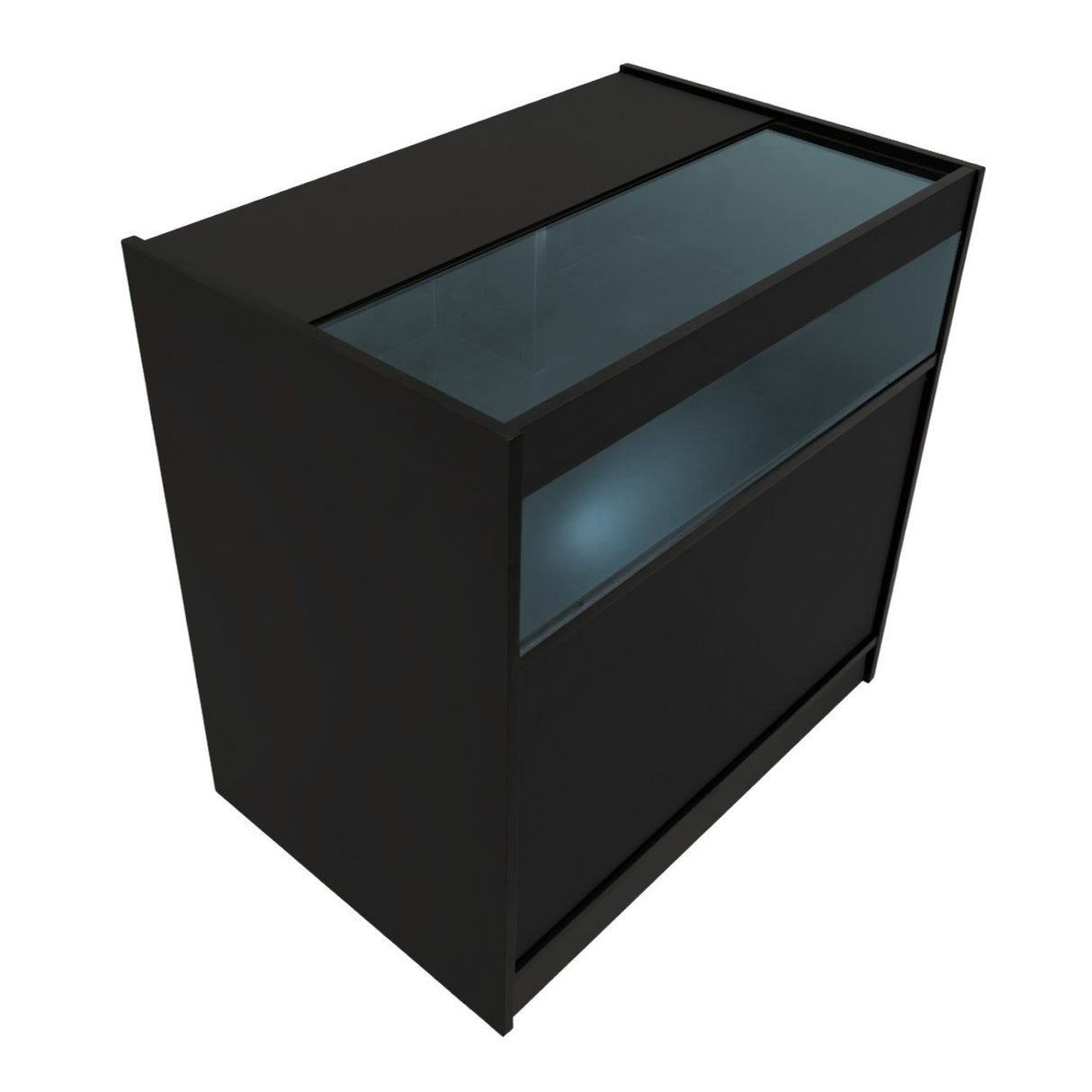 Mostrador Comercial con Luz LED B900 – Negro