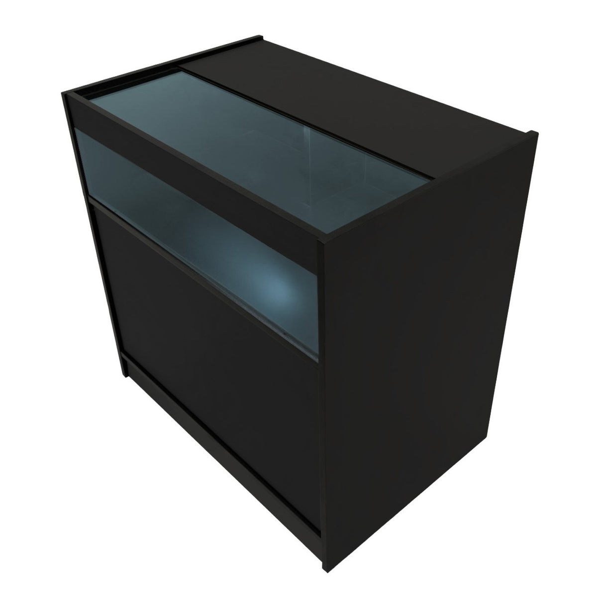 Mostrador Comercial con Luz LED B900 – Negro