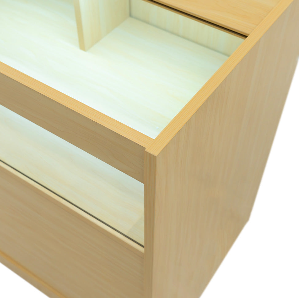 Mostrador Comercial con Luz LED B900 – Arce