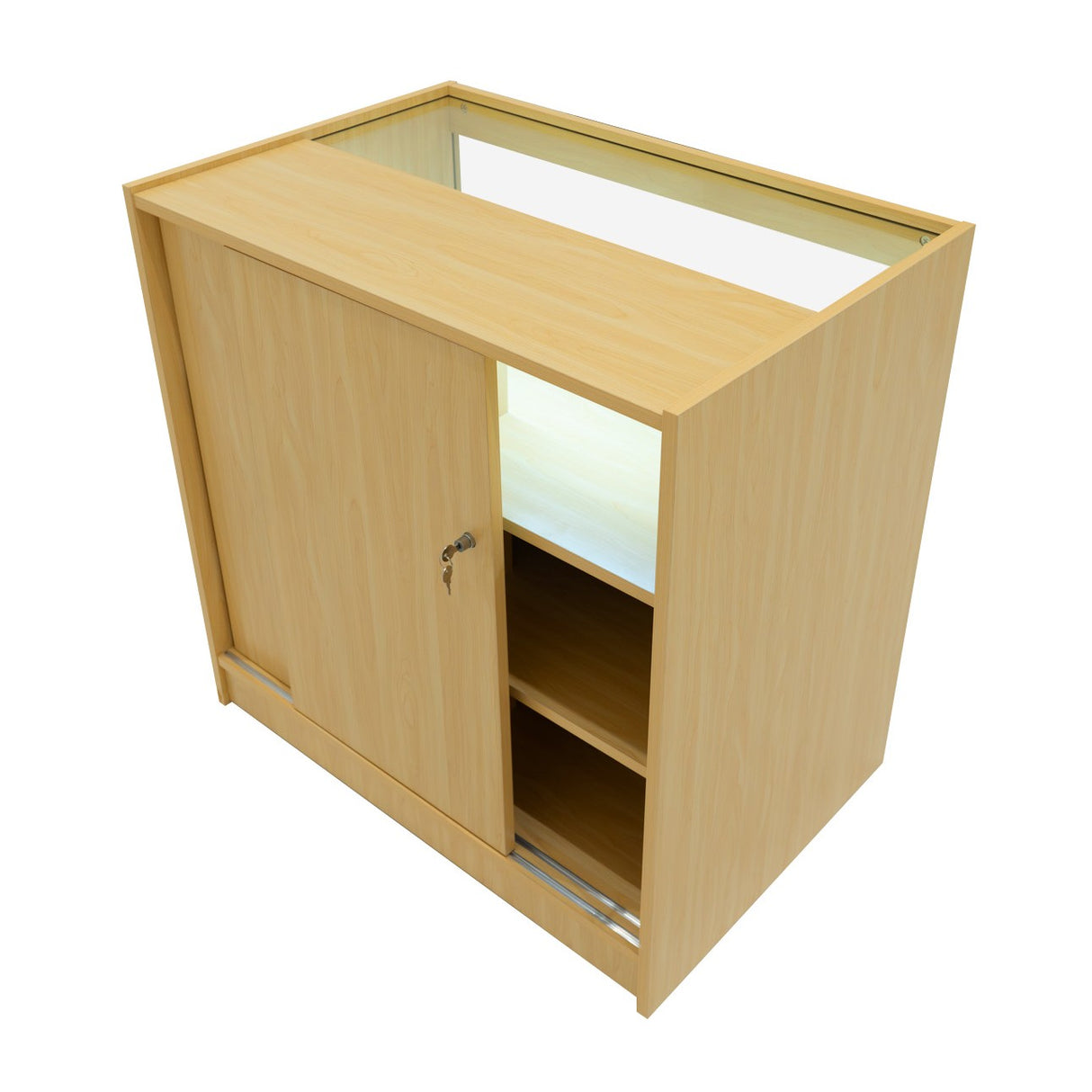 Mostrador Comercial con Luz LED B900 – Arce