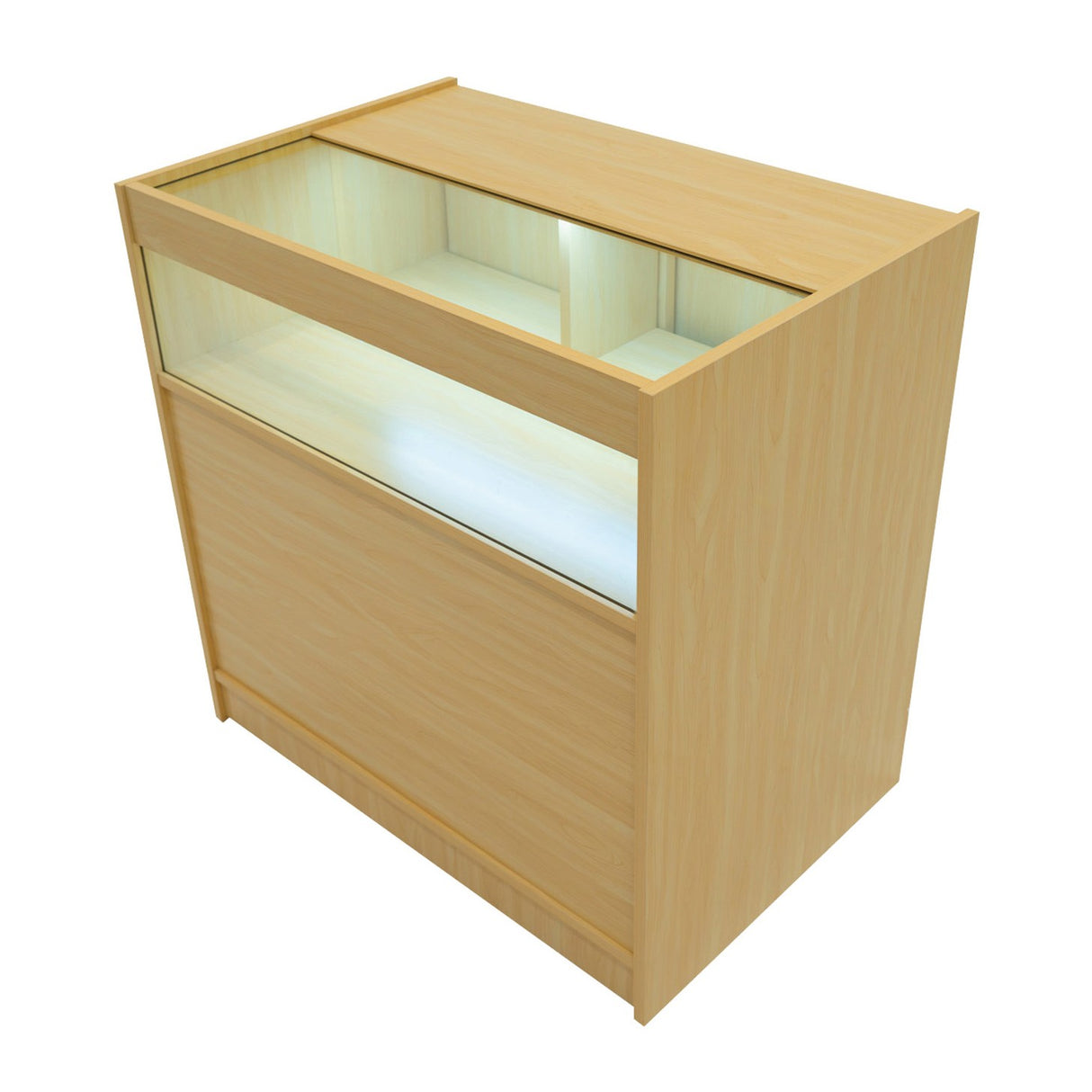 Mostrador Comercial con Luz LED B900 – Arce