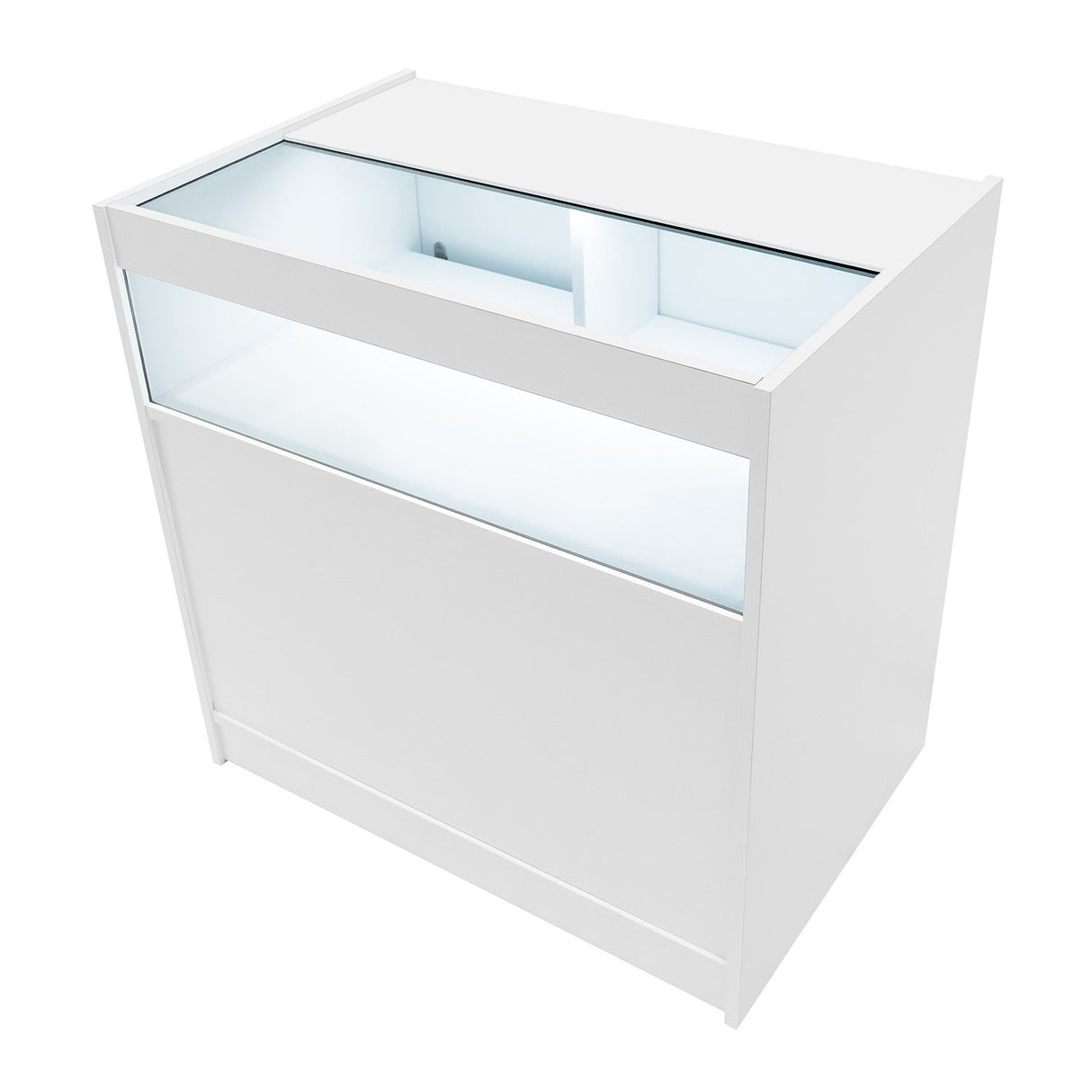 Mostrador Comercial con Luz LED B900 – Blanco