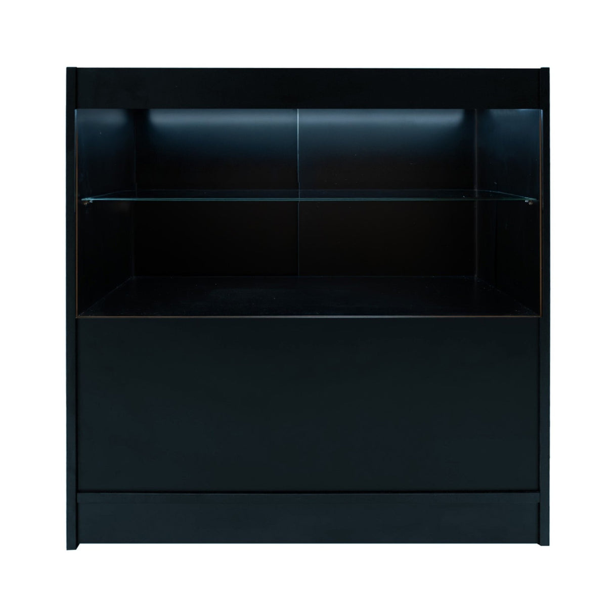 Mostrador Comercial con Luz LED C900 – Negro