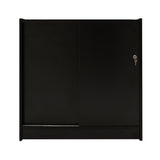 Mostrador Comercial con Luz LED C900 – Negro