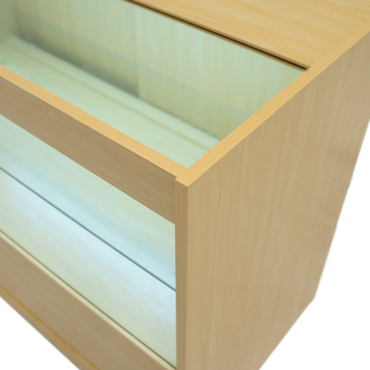 Mostrador Comercial con Luz LED C900 – Arce
