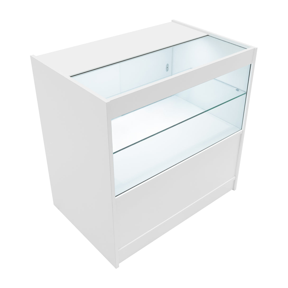 Mostrador Comercial con Luz LED C900 – Blanco
