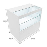 Mostrador Comercial con Luz LED C900 – Blanco