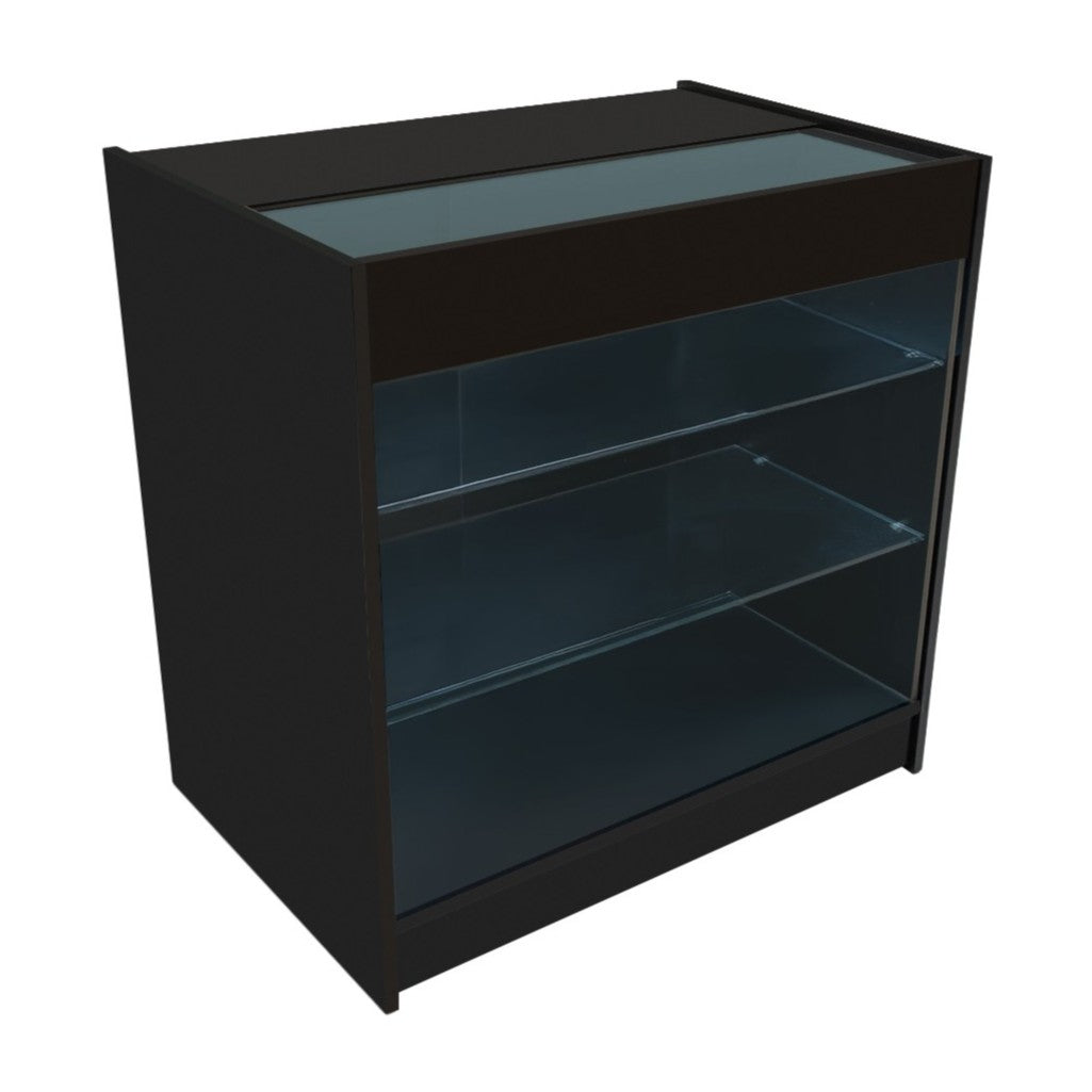 Mostrador Comercial con Luz LED K900 – Negro