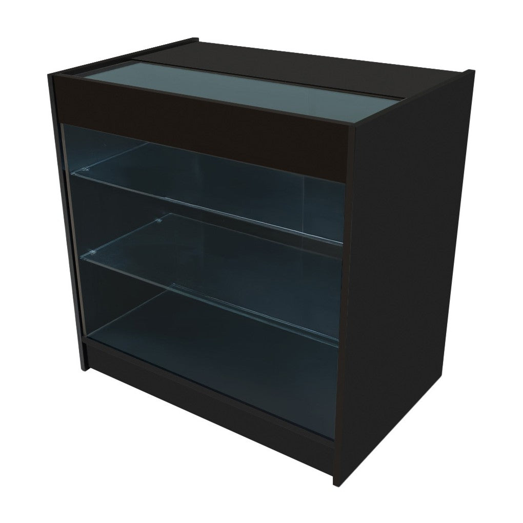 Mostrador Comercial con Luz LED K900 – Negro