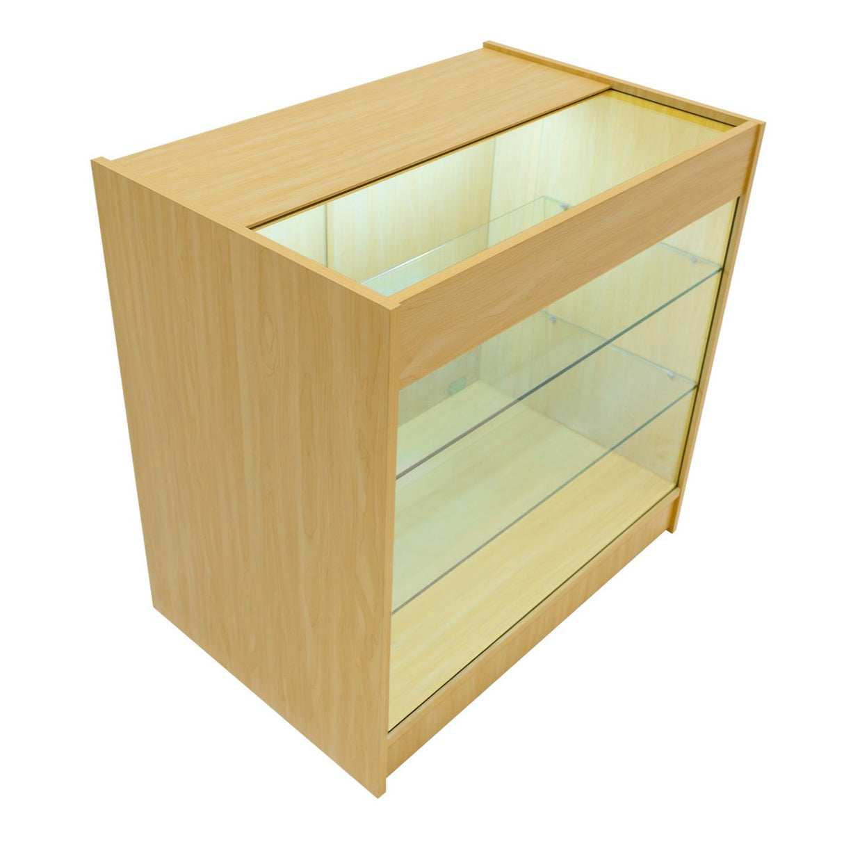 Mostrador Comercial con Luz LED K900 – Arce