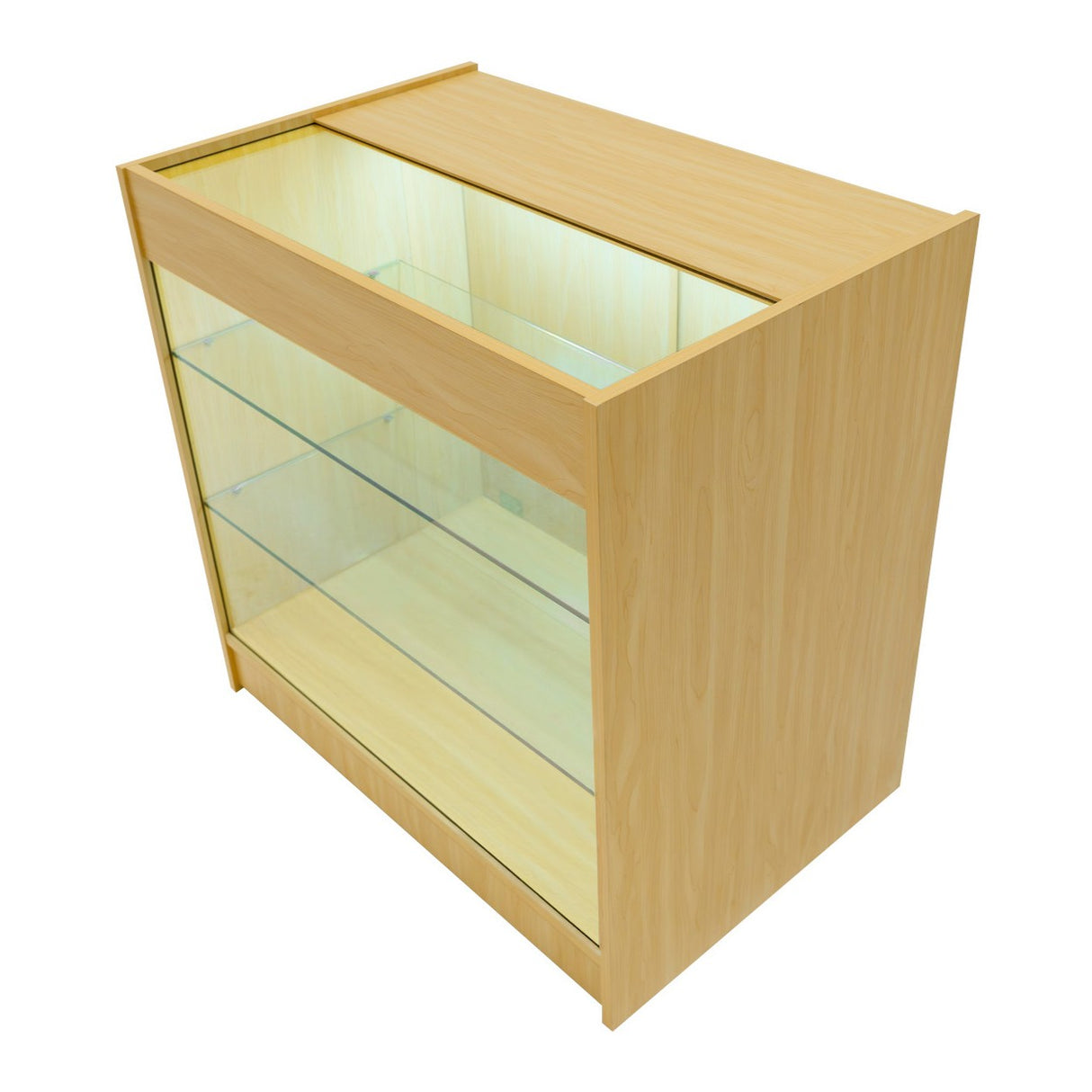 Mostrador Comercial con Luz LED K900 – Arce