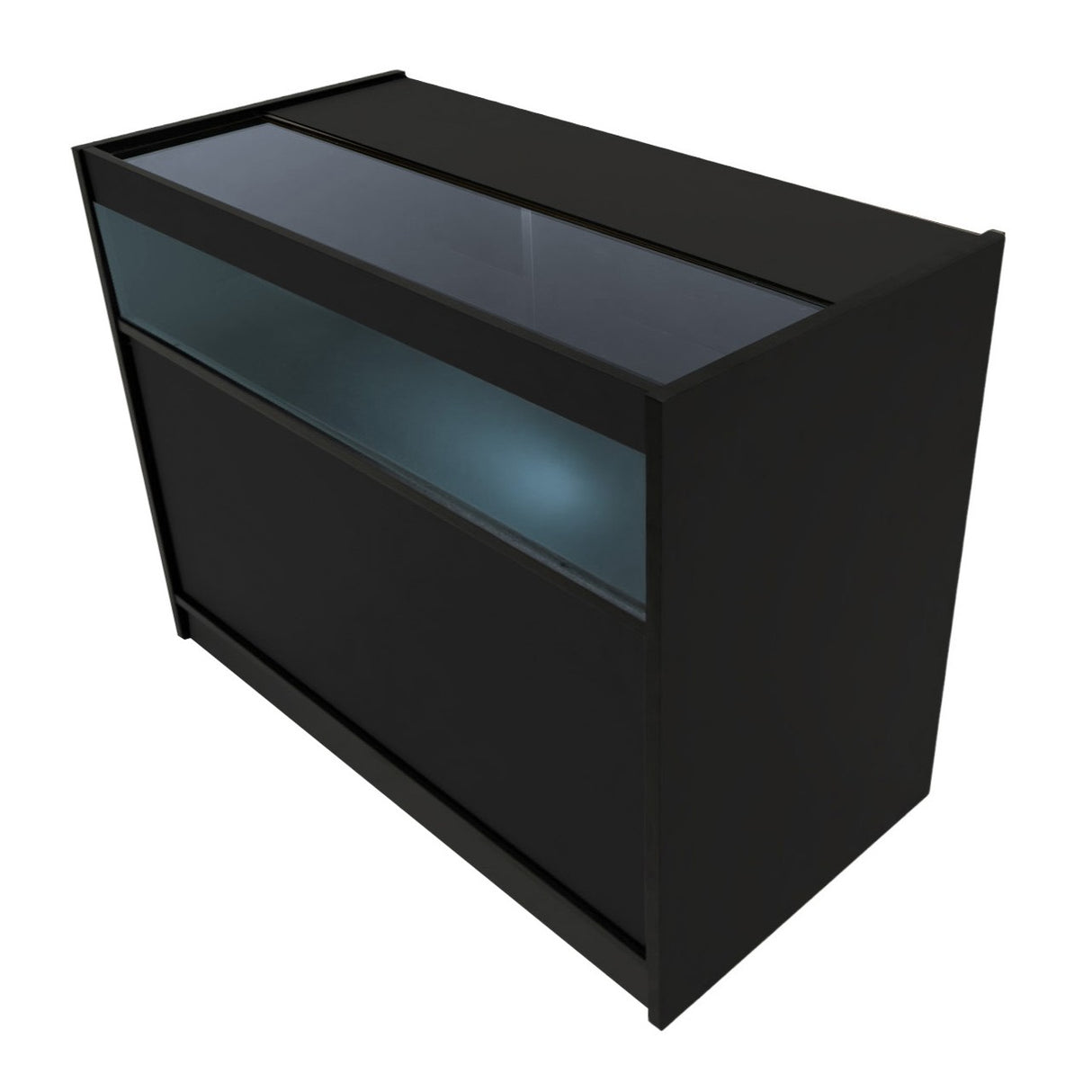 Mostrador Comercial con Luz LED B1200 – Negro