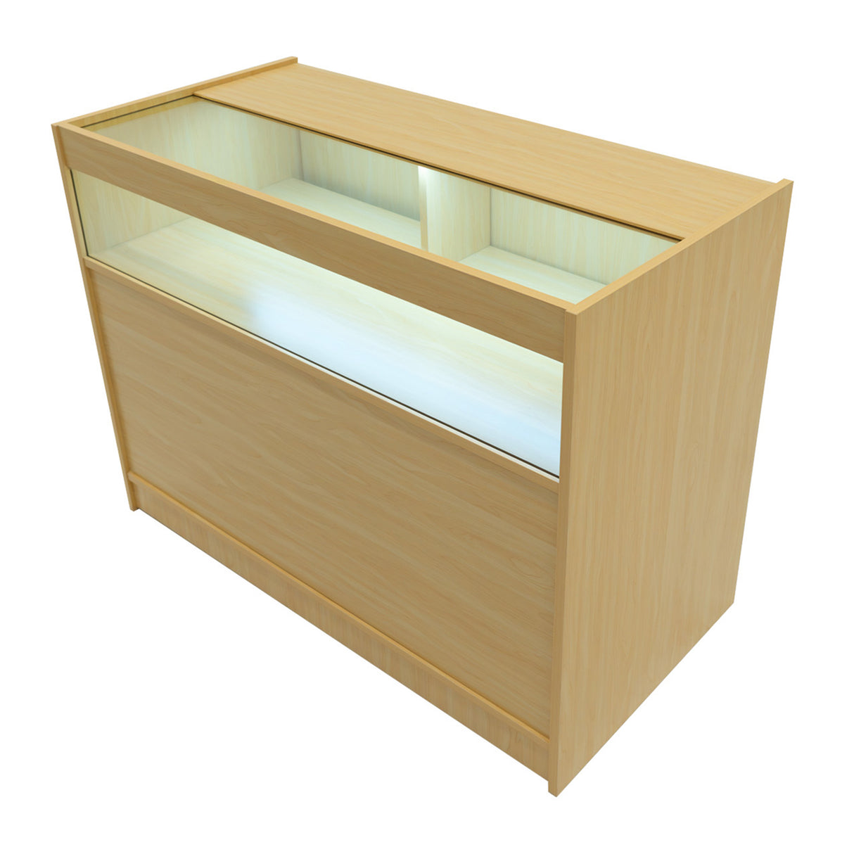 Mostrador Comercial con Luz LED B1200 – Arce