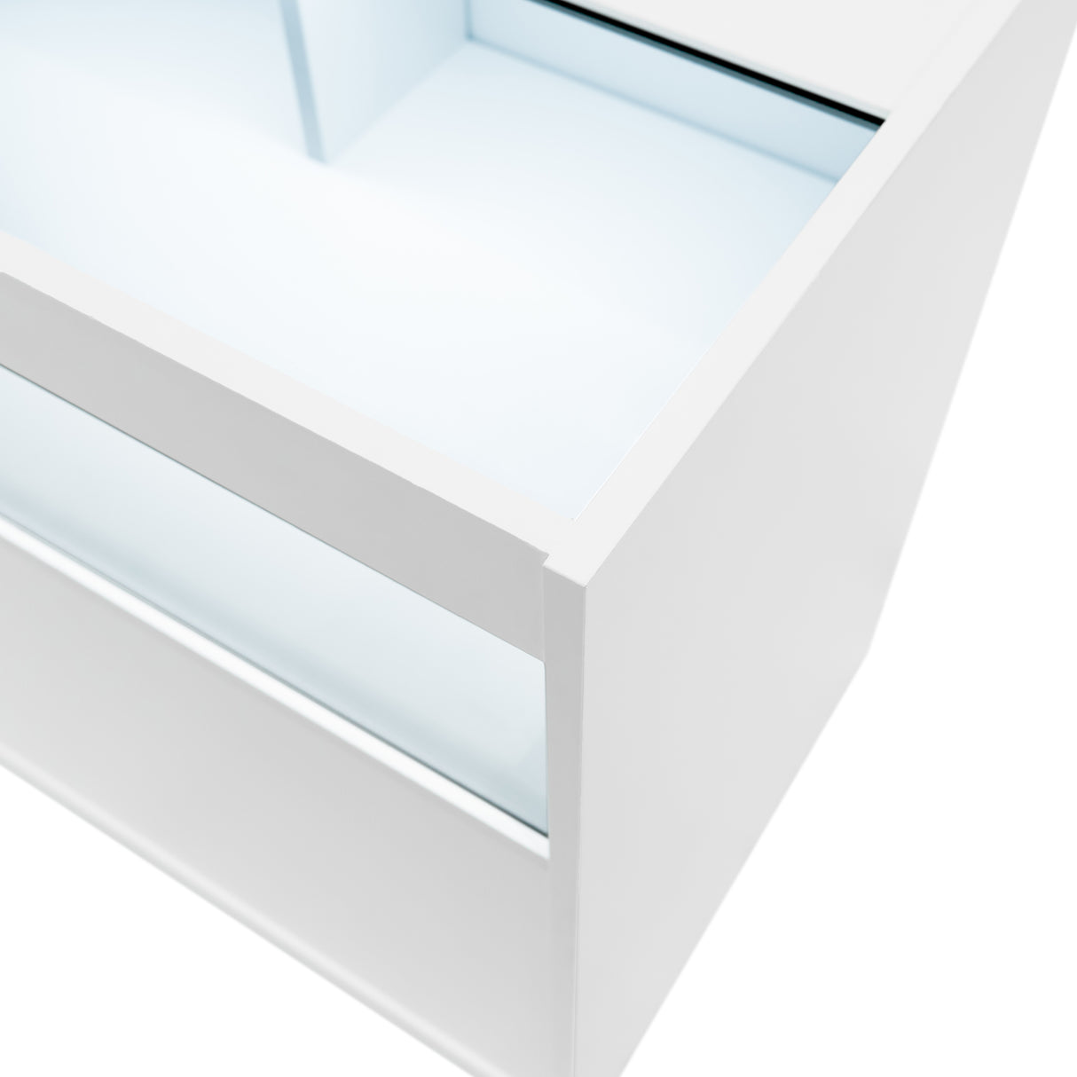 Mostrador Comercial con Luz LED B1200 – Blanco