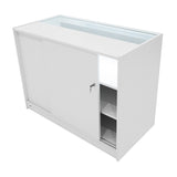 Mostrador Comercial con Luz LED B1200 – Blanco