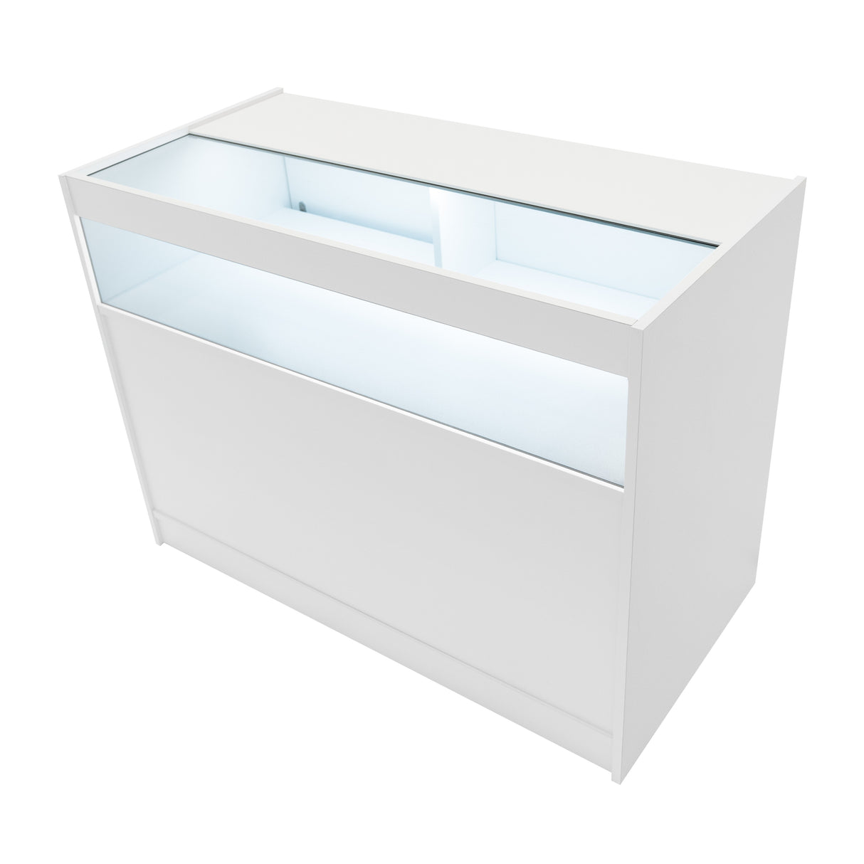 Mostrador Comercial con Luz LED B1200 – Blanco