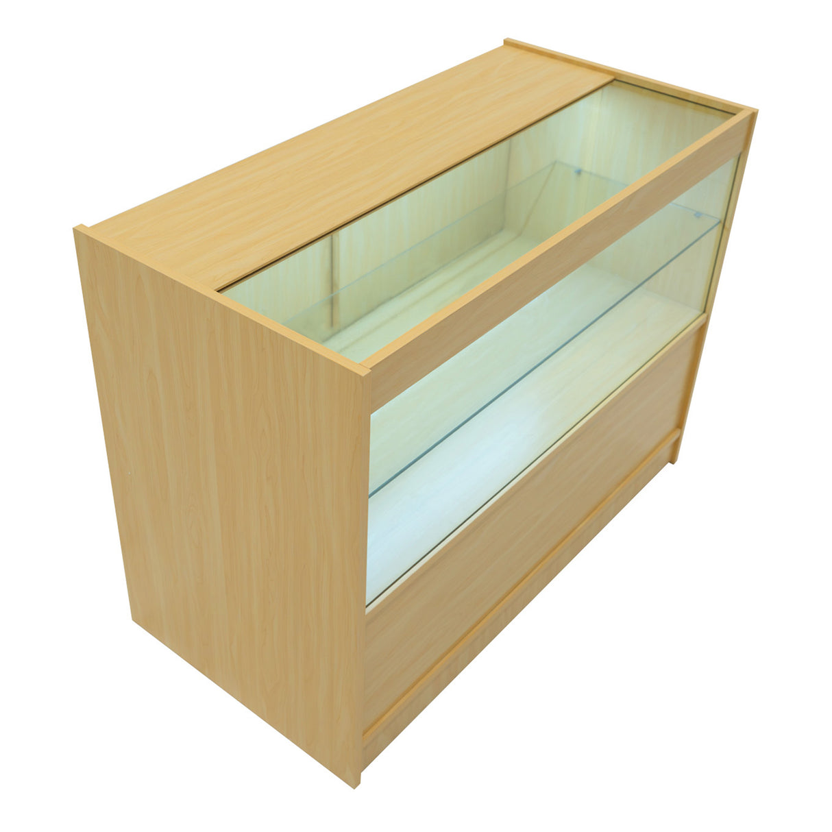 Mostrador Comercial con Luz LED C1200 – Arce