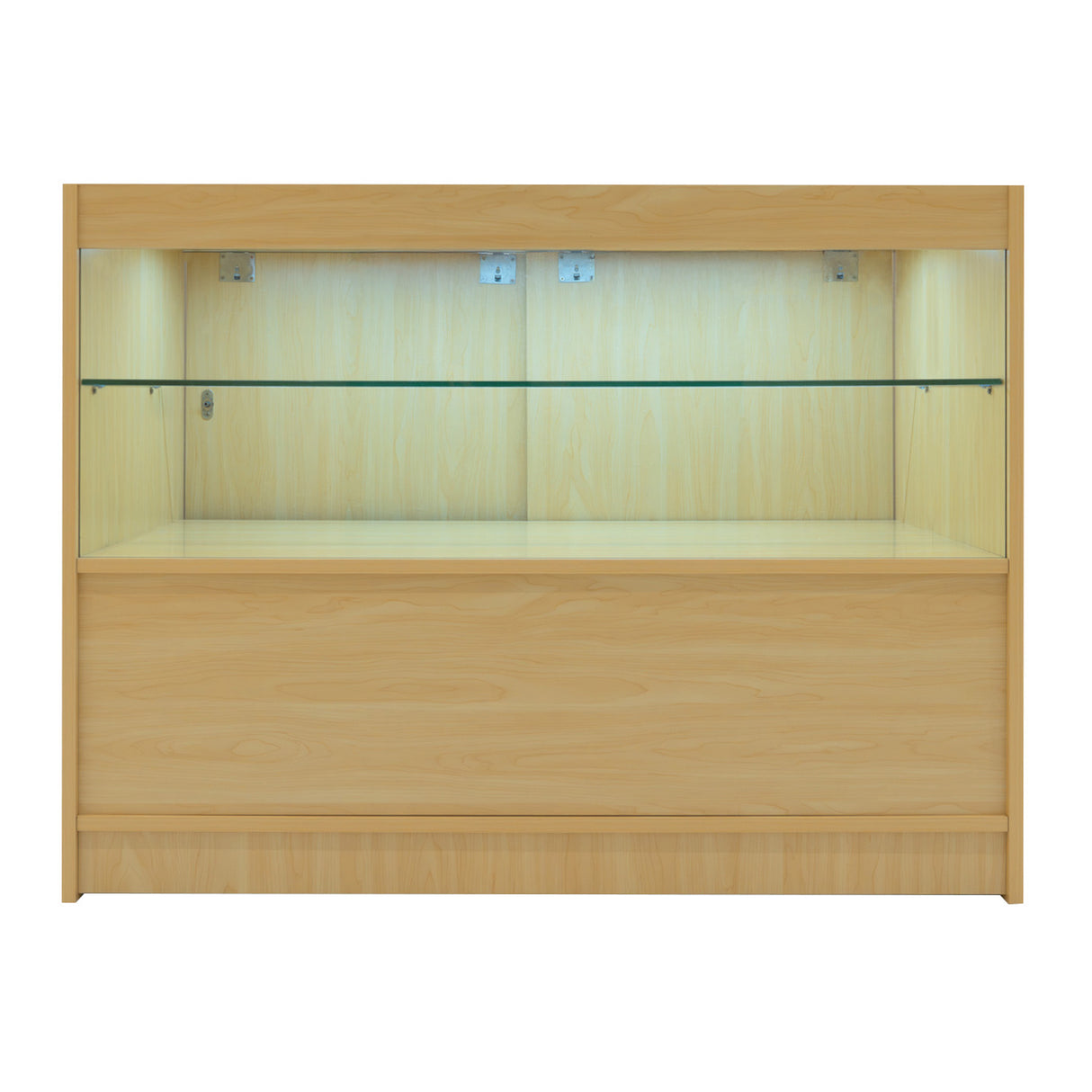 Mostrador Comercial con Luz LED C1200 – Arce