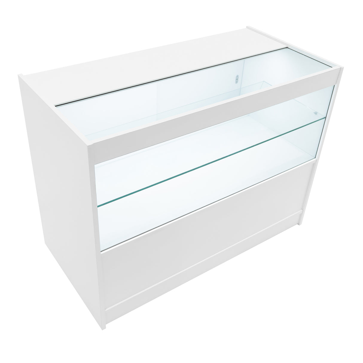 Mostrador Comercial con Luz LED C1200 – Blanco