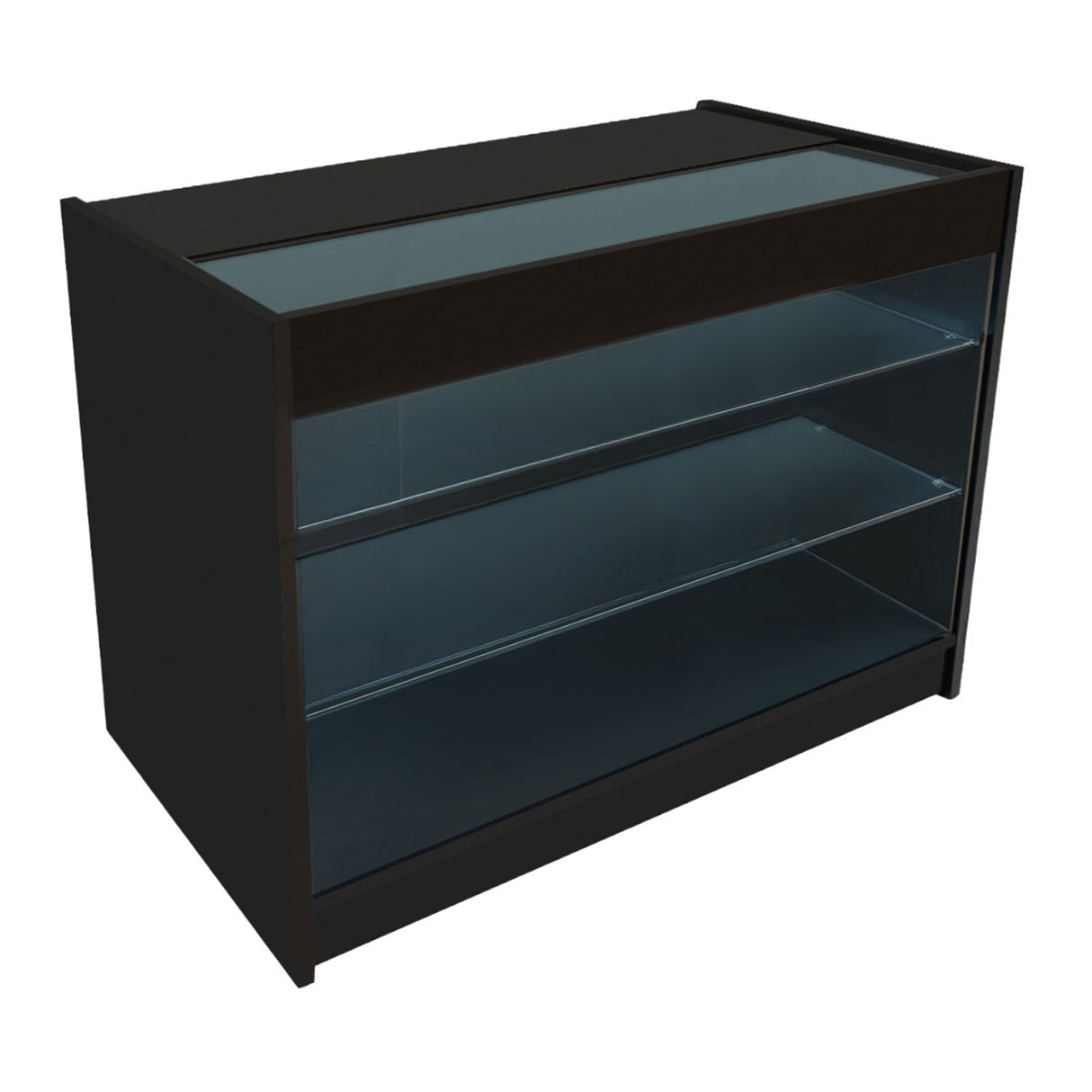 Mostrador Comercial con Luz LED K1200 – Negro