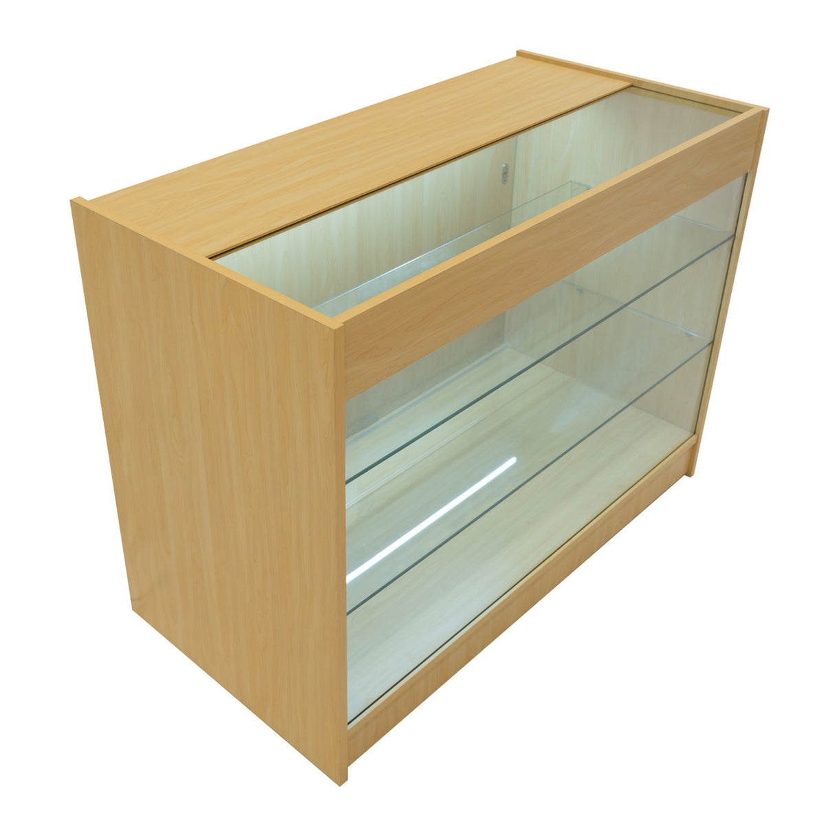 Mostrador Comercial con Luz LED K1200 – Arce