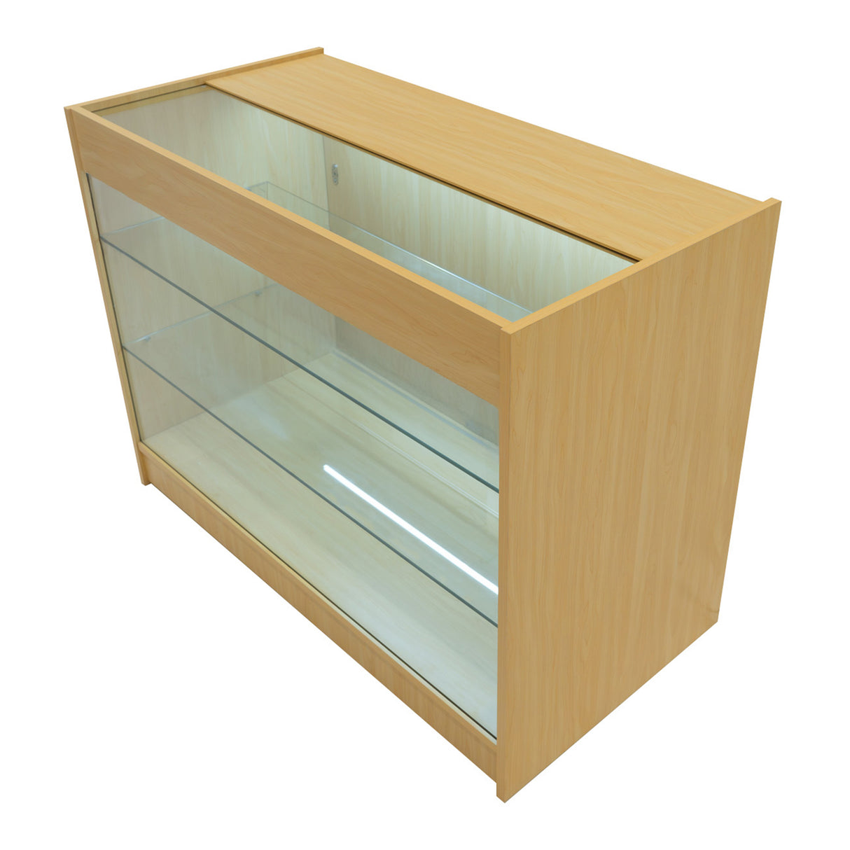 Mostrador Comercial con Luz LED K1200 – Arce