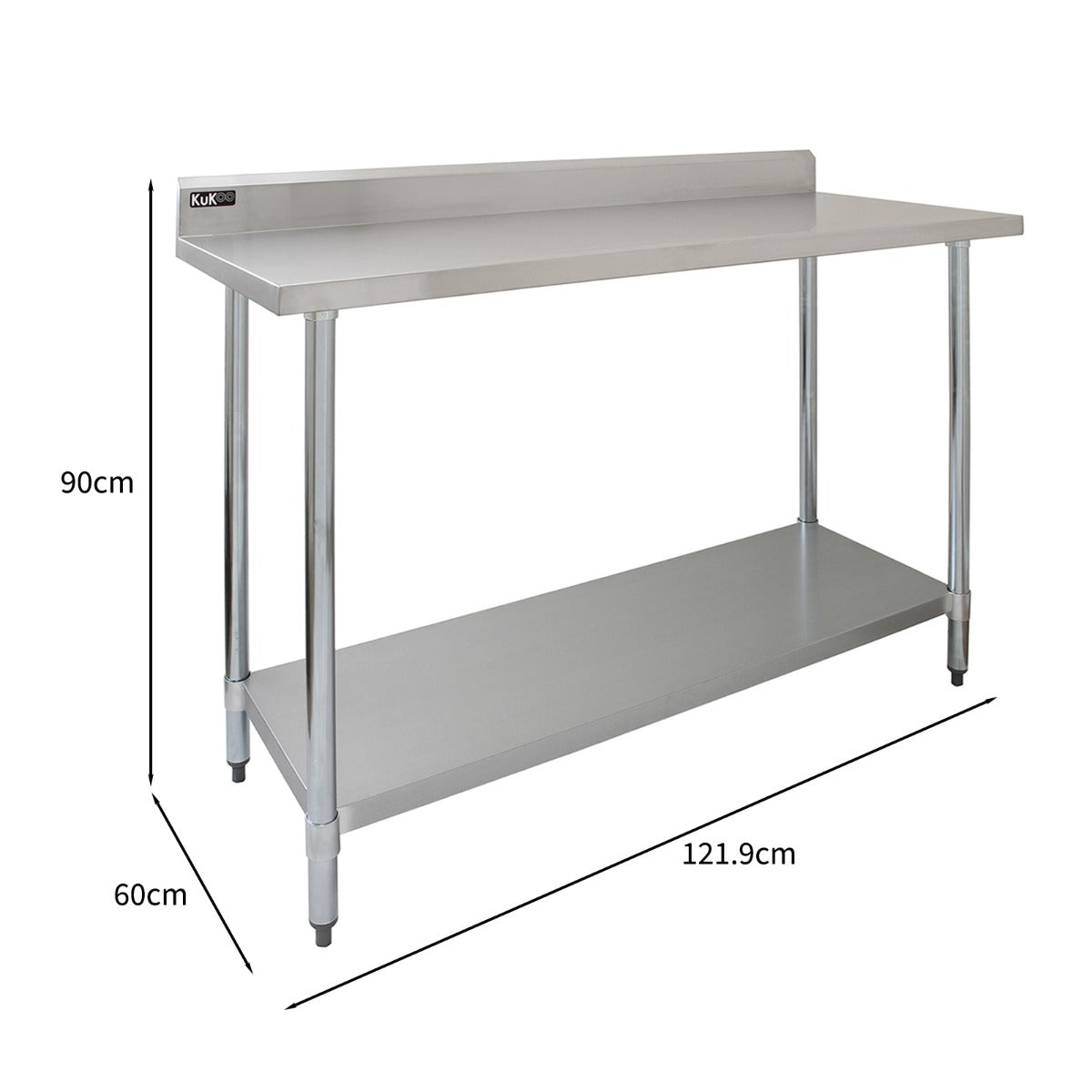 Mesa de Catering Comercial de Acero Inoxidable – 120x90x60cm