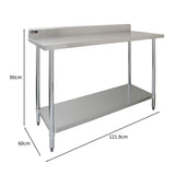 Mesa de Catering Comercial de Acero Inoxidable – 120x90x60cm