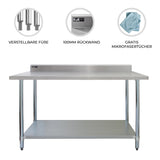 Mesa de Catering Comercial de Acero Inoxidable – 120x90x60cm