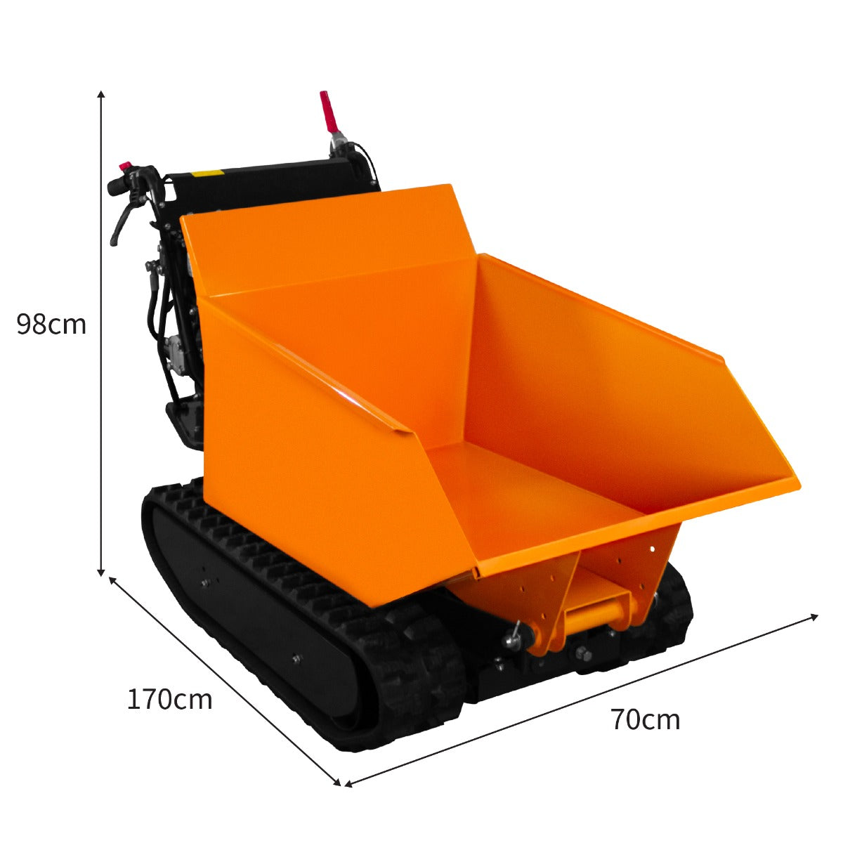 Mini Dumper Carretilla Eléctrica con Volquete Hidráulico