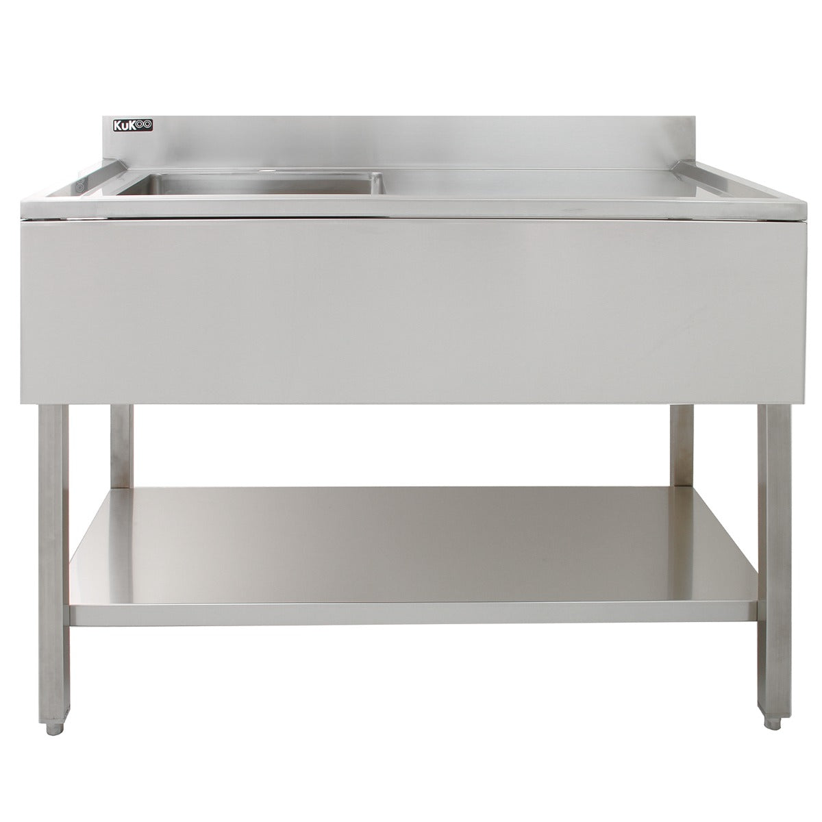 KuKoo Fregadero de Cocina de Acero Inoxidable – Escurridor a la Derecha