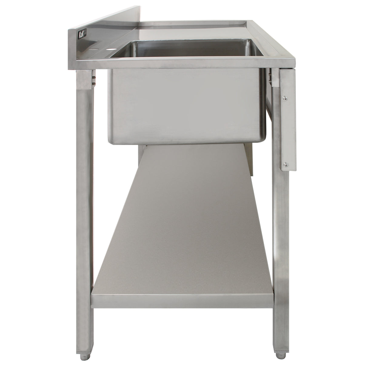 KuKoo Fregadero de Cocina de Acero Inoxidable – Escurridor a la Derecha