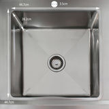 KuKoo Fregadero de Cocina de Acero Inoxidable – Escurridor a la Derecha
