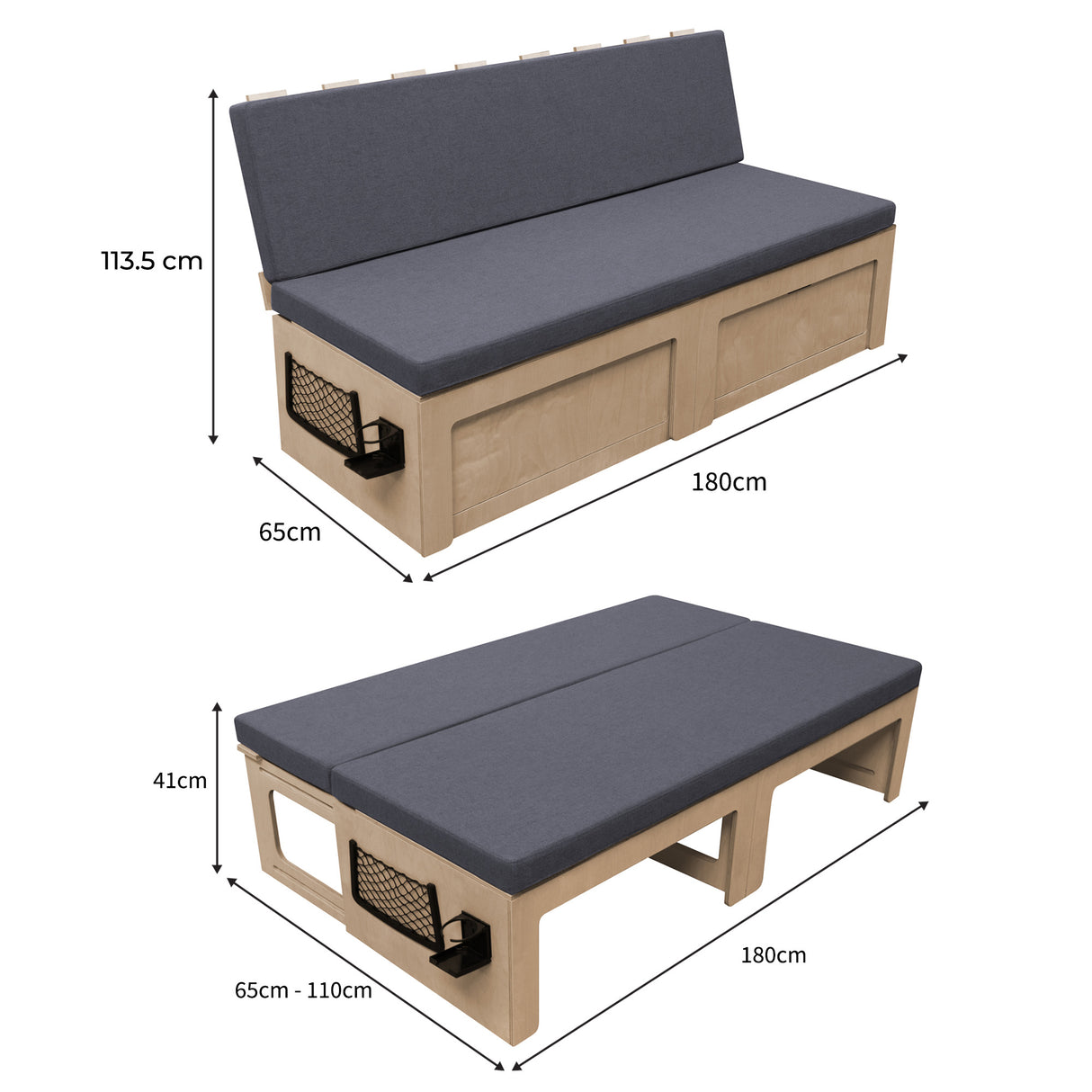 Cama para Camper Furgoneta Autocaravana