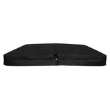 Cubierta negra de 2m x 2m para jacuzzi, con textura suave y resistente, diseñada para proteger y mantener el agua limpia