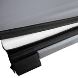 Cubierta negra de 2m x 2m para jacuzzi, con textura suave y resistente, diseñada para proteger y mantener el agua limpia