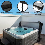 Cubierta 2,1m x 2,1m para Jacuzzi - Negro