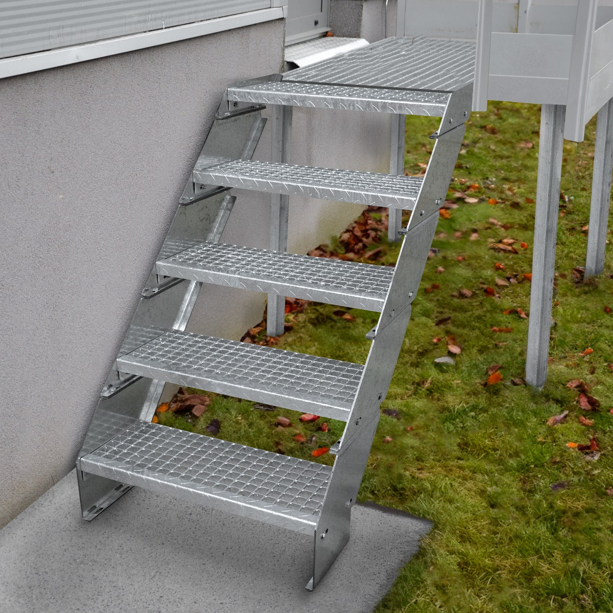 Escalón de Acero Galvanizado Adicional – 900mm de Ancho