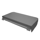 Cubierta gris de 2m x 2m para jacuzzi, con textura suave y bordes reforzados, ideal para proteger el jacuzzi de la suciedad y el clima