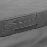 Cubierta gris para jacuzzi de 2,1m x 2,1m, con textura suave y costuras reforzadas, ideal para proteger y mantener el calor